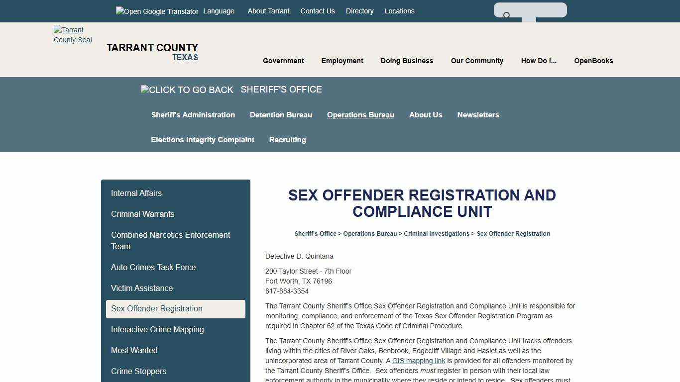 Sex Offender Registration