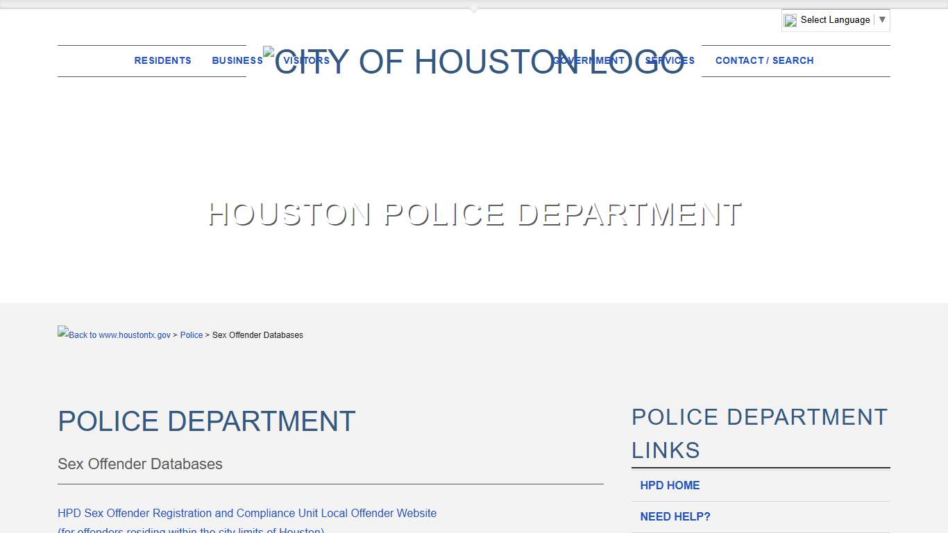 Sex Offender Databases